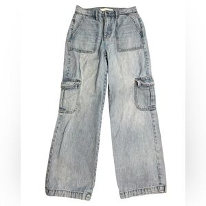 Altar’d State Women’s Jeans Wide Leg Cargo Size 25